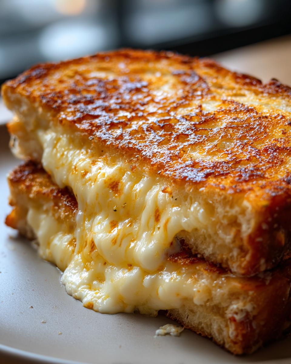 Crispy Garlic Bread Grilled Cheese in Just 3 Simple Steps 6 Garlic Bread Grilled Cheese - detail 2
