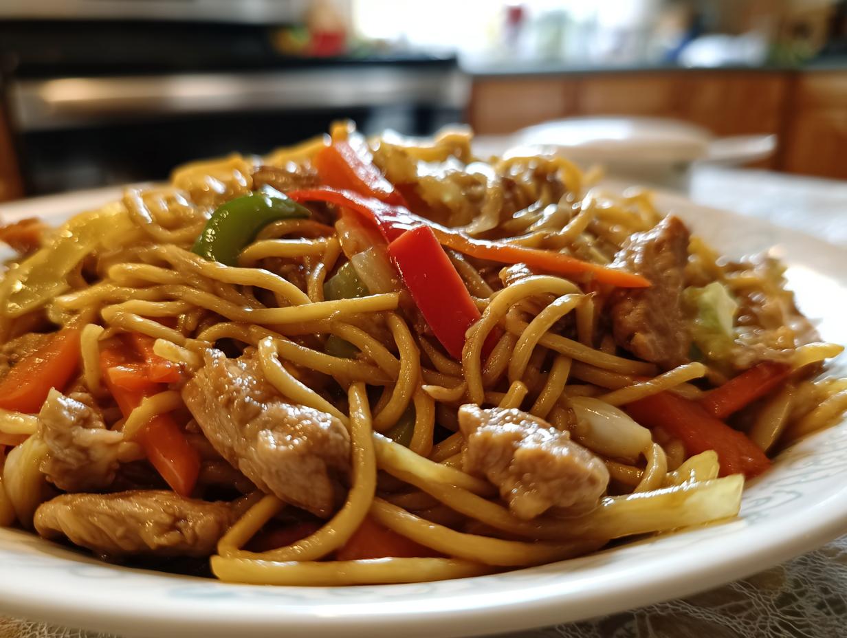 Garlic Chicken Lo Mein