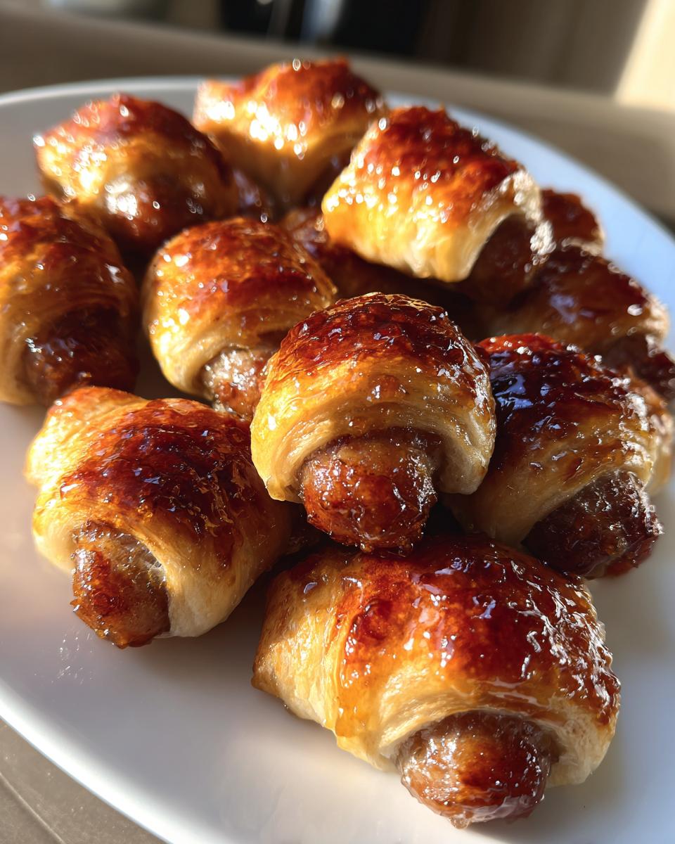 Glazed Pigs In a Blanket - detail 1