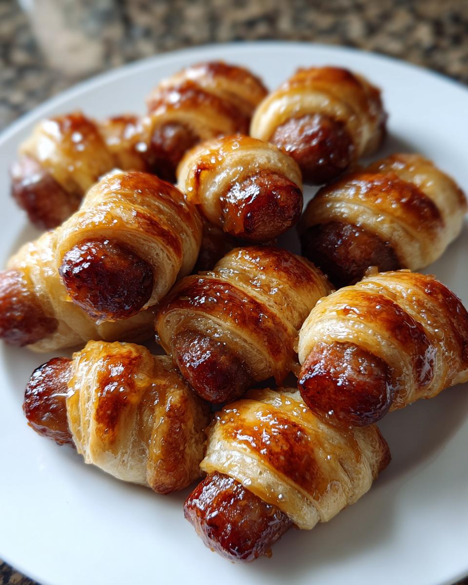 Glazed Pigs In a Blanket - detail 2