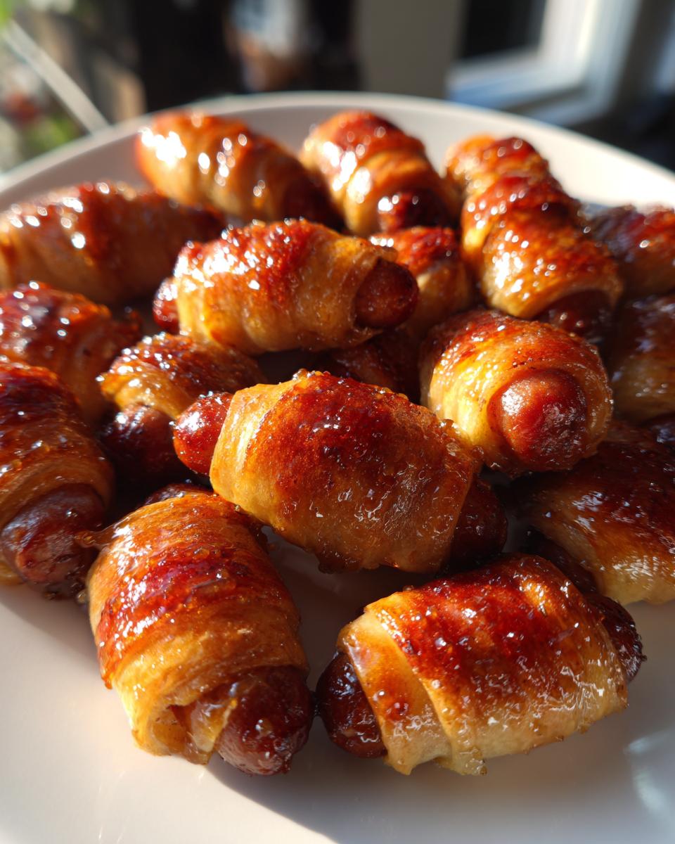 Glazed Pigs In a Blanket - detail 4