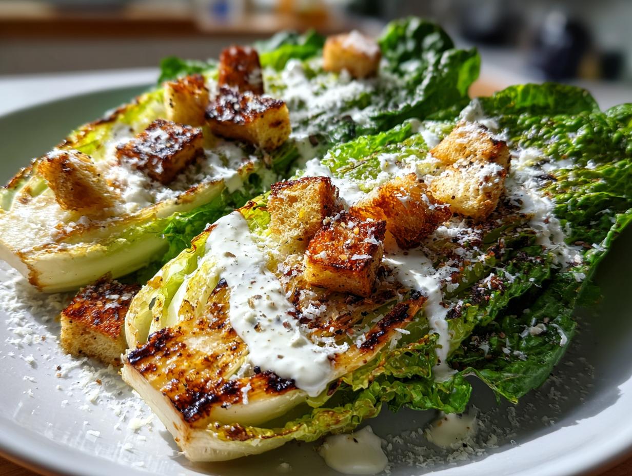 Grilled Caesar Salad
