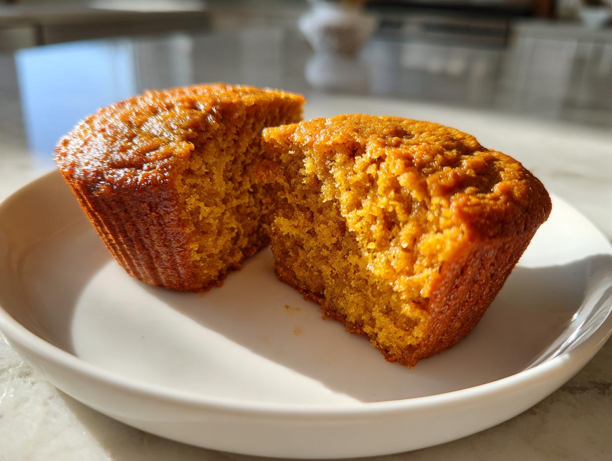 Healthy Breakfast Flourless Pumpkin Muffin