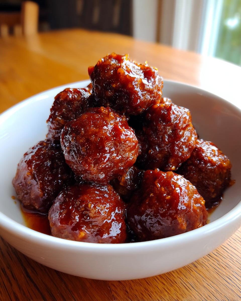 Honey BBQ Crockpot Meatballs - detail 1