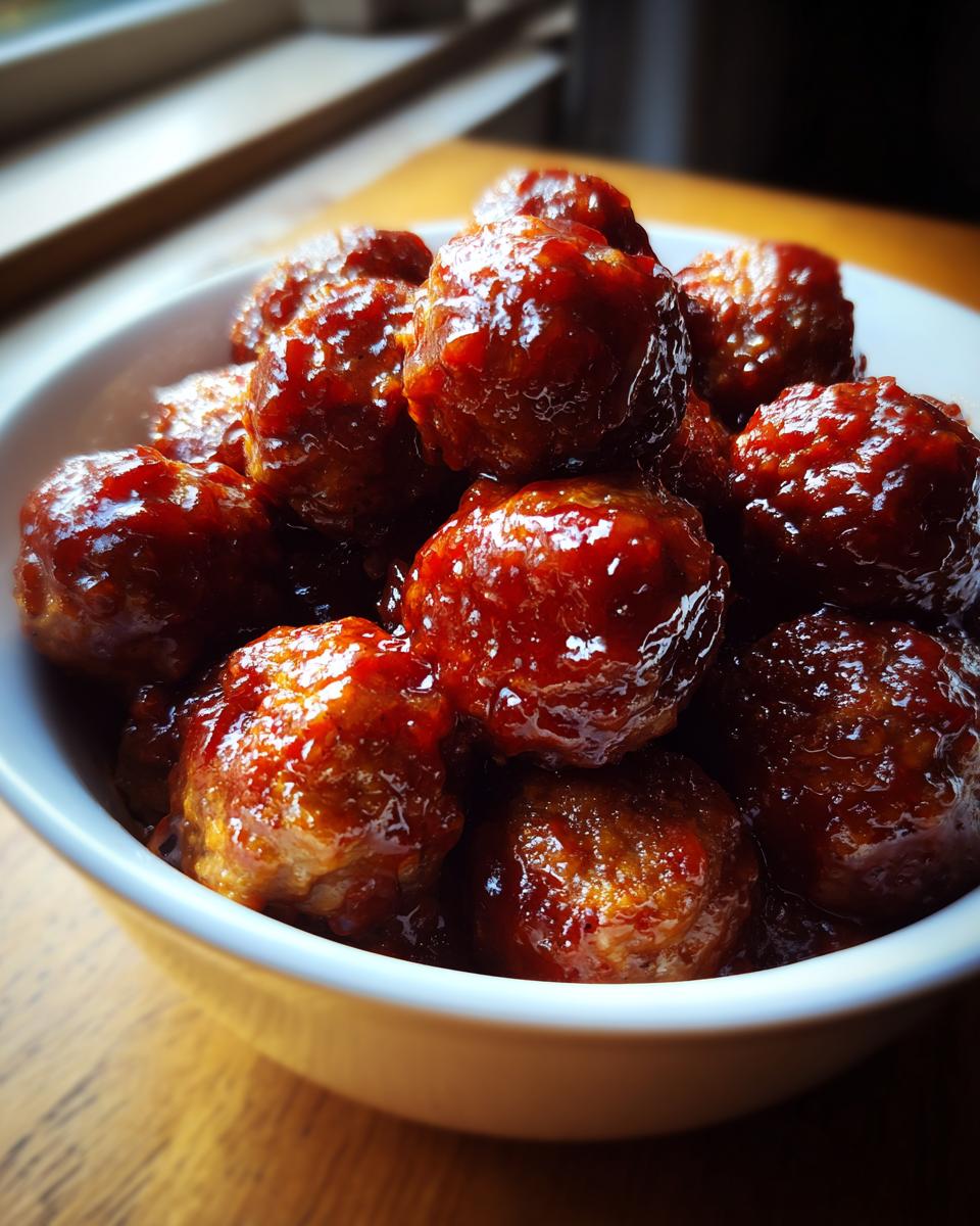 Honey BBQ Crockpot Meatballs - detail 3