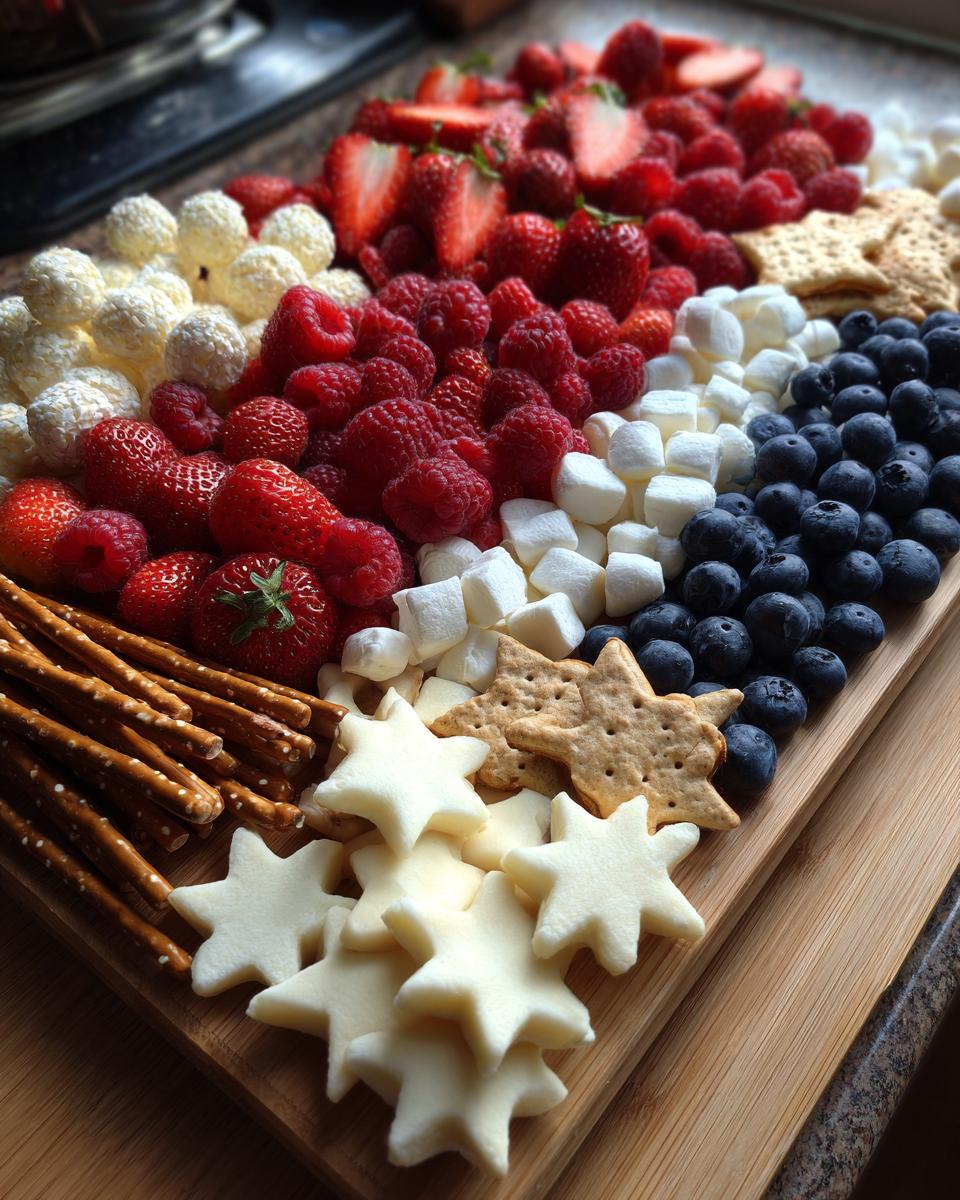 15-Minute Kid-Friendly Charcuterie Board: Patriotic Perfection 6 Kid-Friendly Charcuterie Board: Patriotic Party Platter - detail 2
