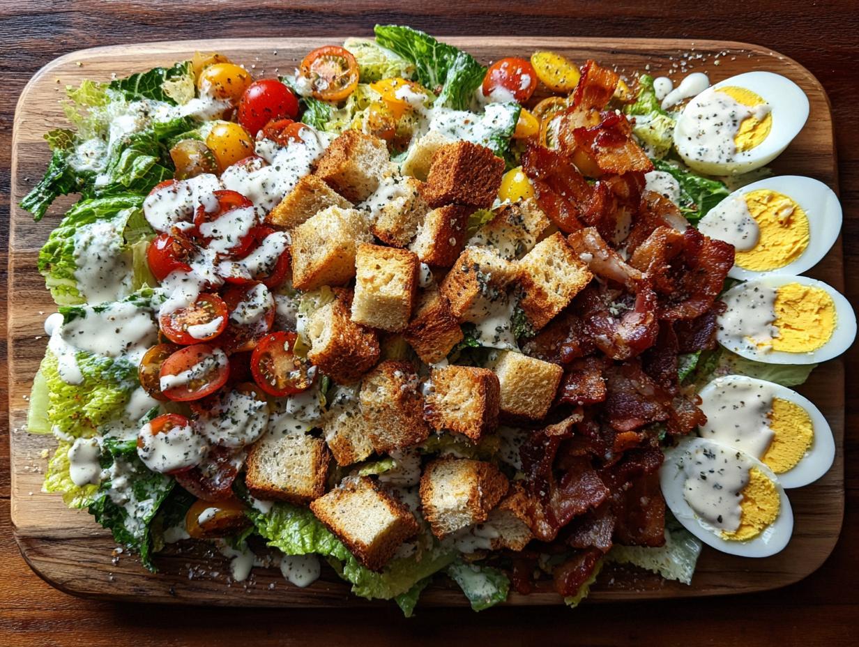 Loaded Caesar Salad Board