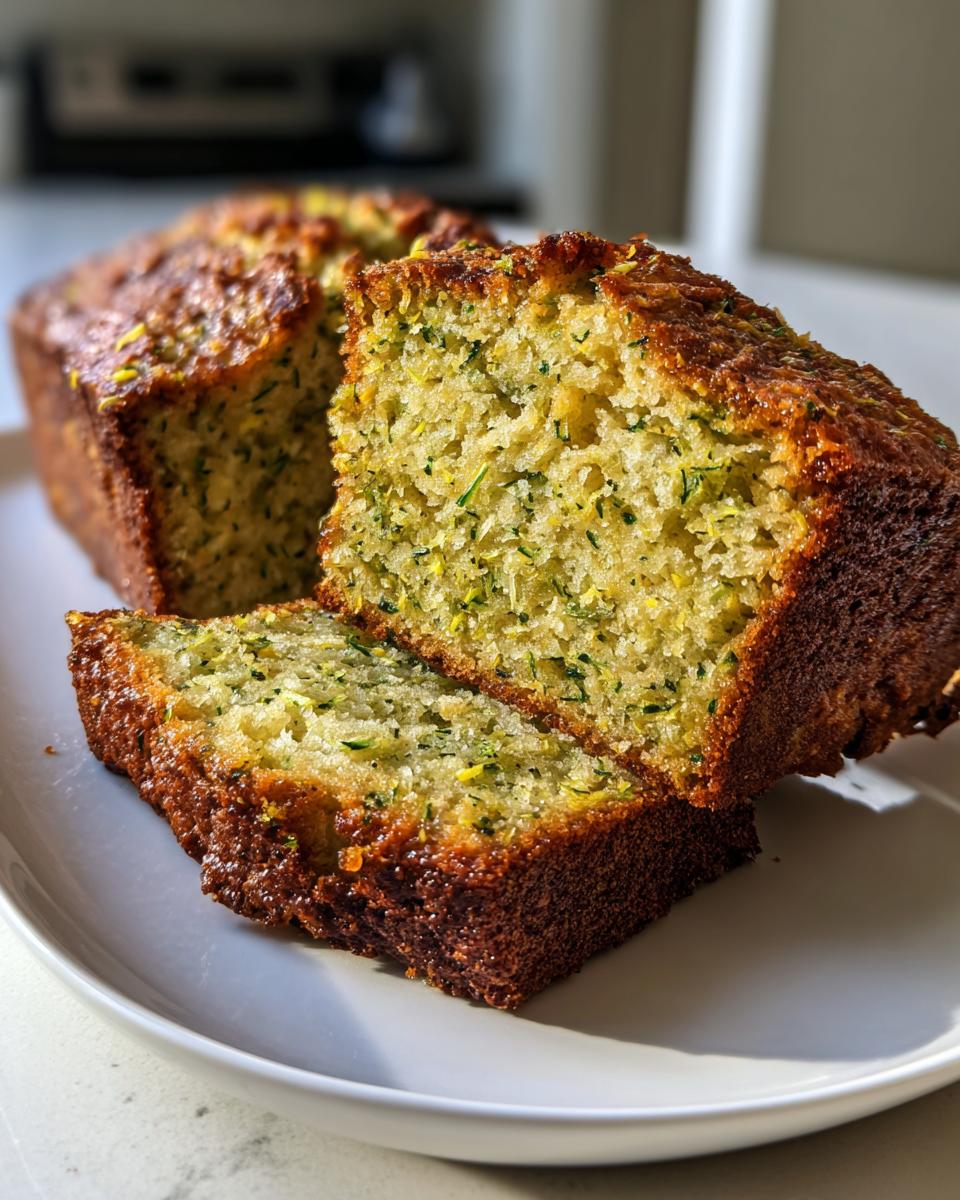 Sensational Luscious Lemon Zucchini Bread Recipe - 12 Slices of Bliss 7 Luscious Lemon Zucchini Bread - detail 2