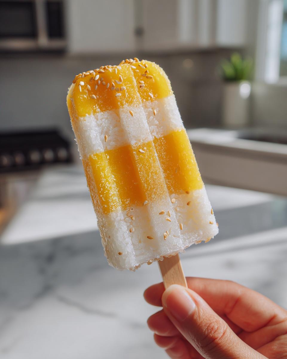 Mango Sticky Rice Popsicles - detail 1