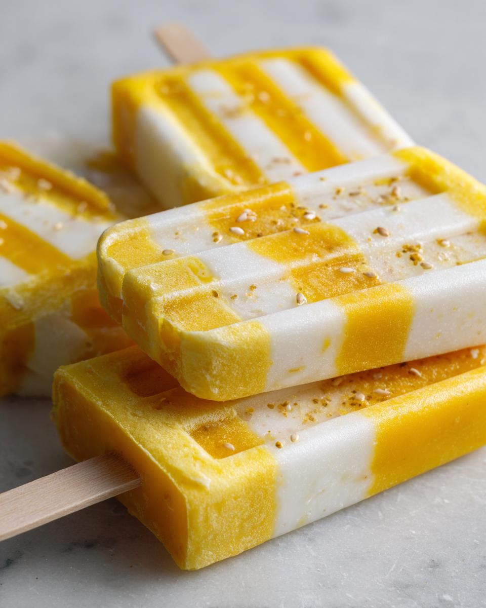 Mango Sticky Rice Popsicles - detail 3