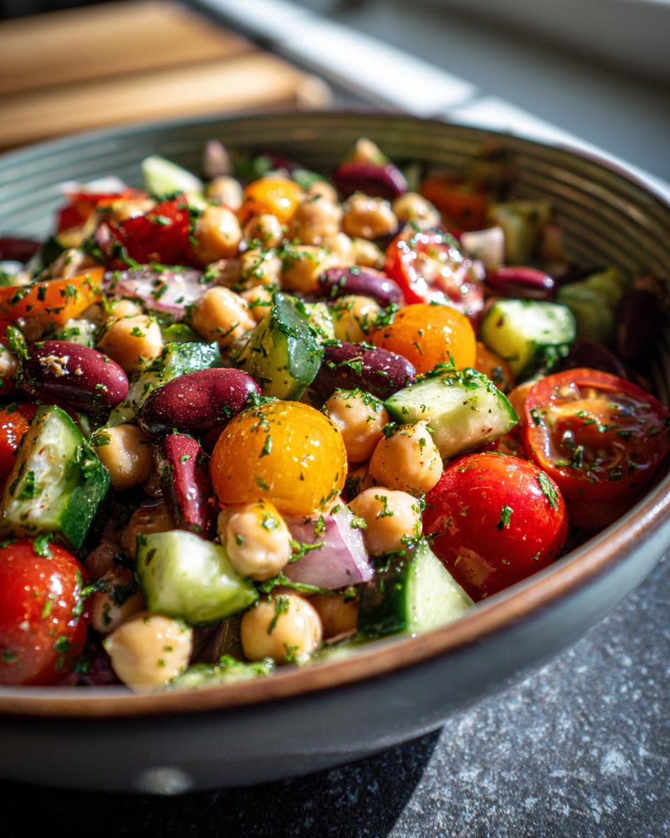 Irresistible Mediterranean Bean Salad Recipe in Just 15 Minutes! 7 Mediterranean Bean Salad - detail 3