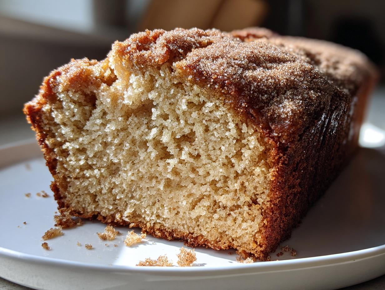 Moist Apple Cider Doughnut Loaf Cake