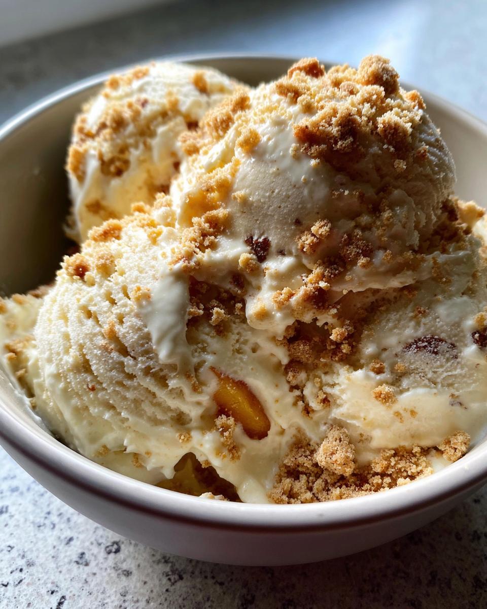15-Minute No-Churn Peach Cobbler Ice Cream That Stuns 6 No-Churn Peach Cobbler Ice Cream - detail 2