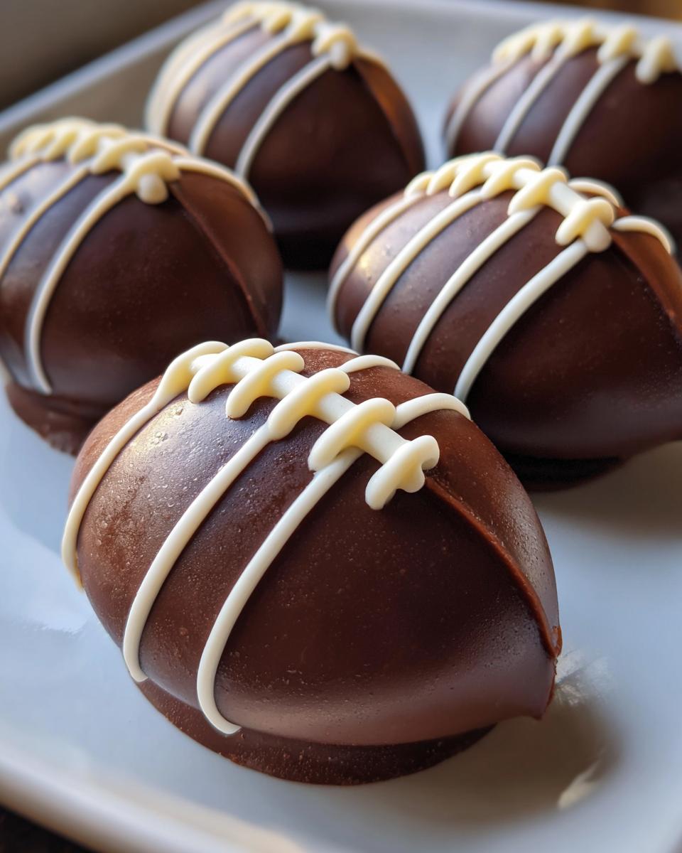 Oreo Football Truffles - detail 1