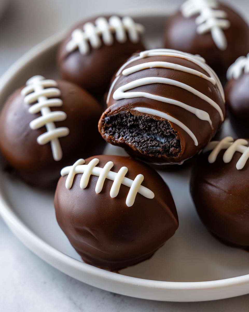 Oreo Football Truffles - detail 2