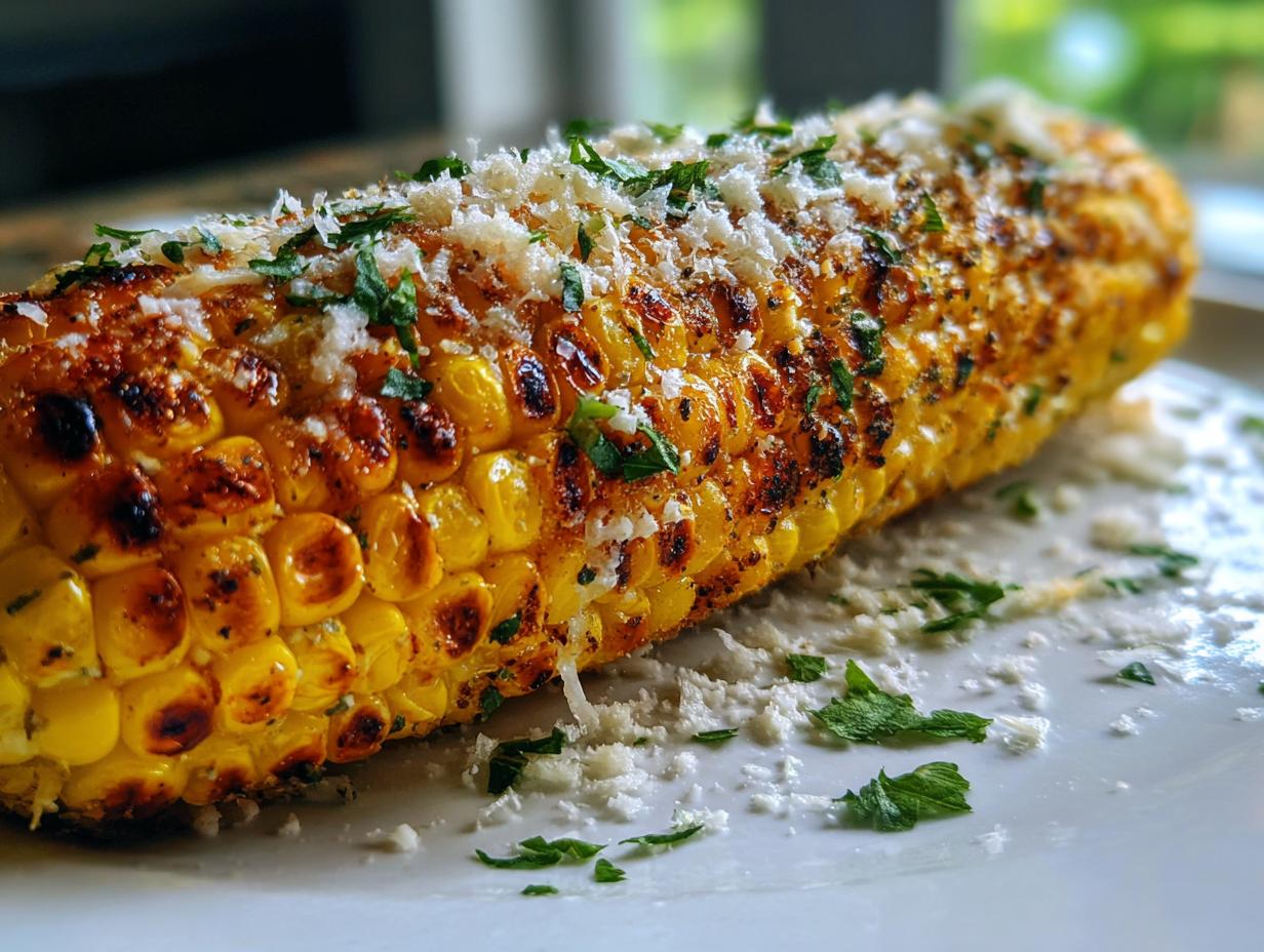 Parmesan Garlic Grilled Corn