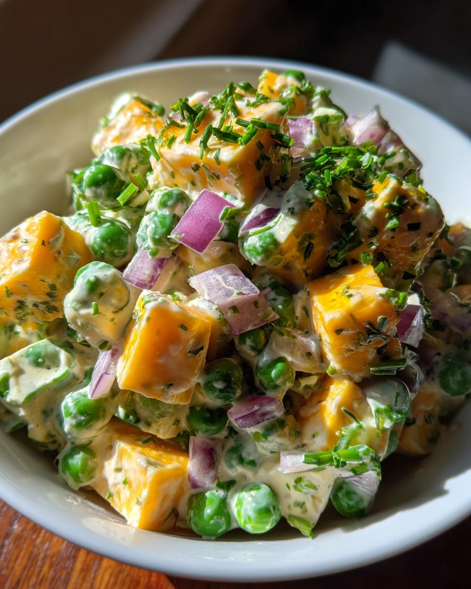 Creamy Pea Salad With Cheese in Just 10 Minutes 7 Pea Salad With Cheese - detail 2