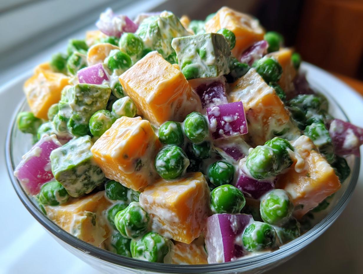 Pea Salad With Cheese