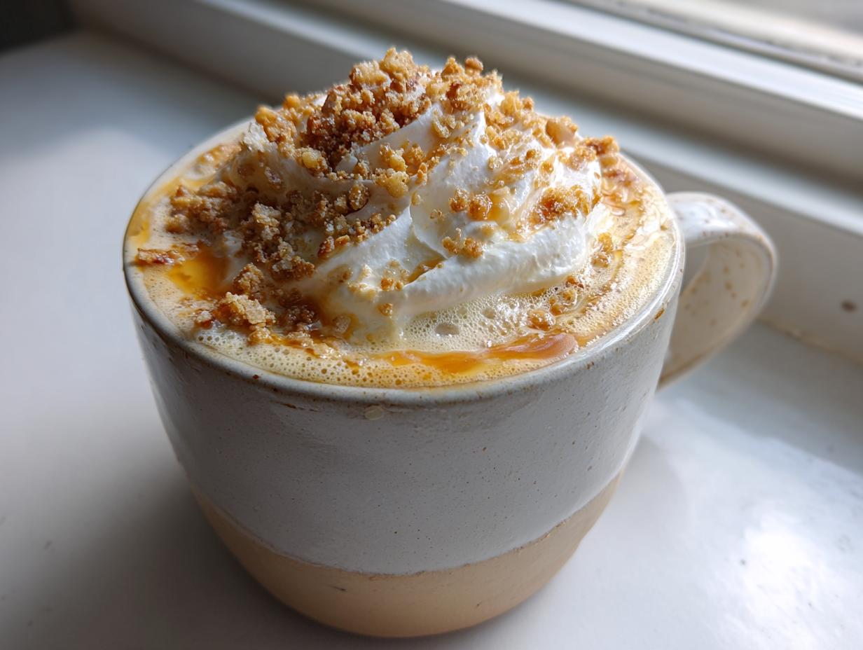 Peach Cobbler Latte