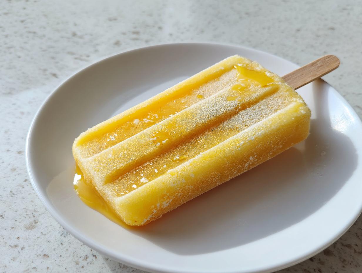 Peach Daiquiri Popsicles