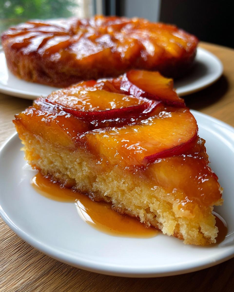 Peach Upside-Down Cake - detail 2
