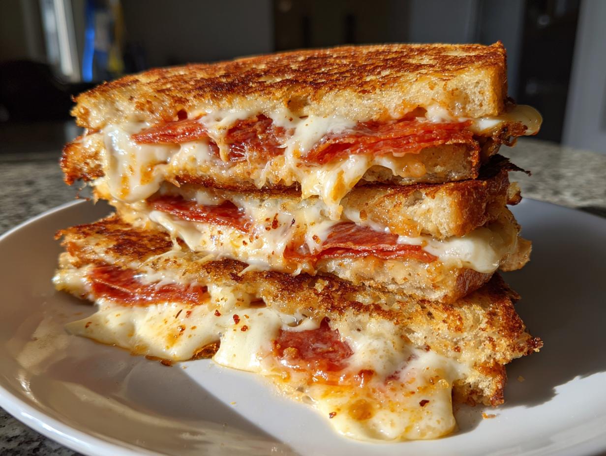 Pepperoni Pizza Grilled Cheese