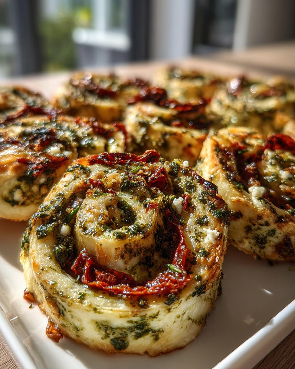 Pesto Tortilla Pinwheels - detail 4