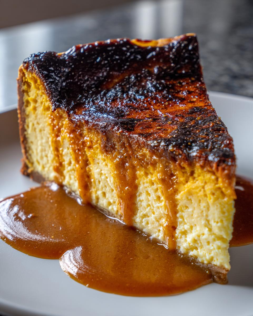 Pumpkin Basque Cheesecake - detail 1