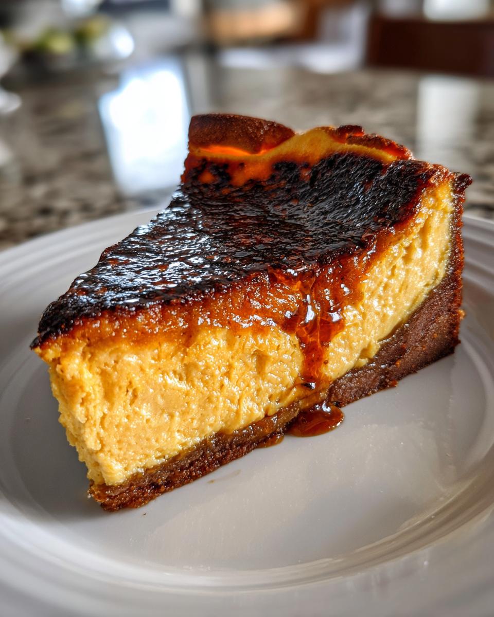 Pumpkin Basque Cheesecake - detail 3