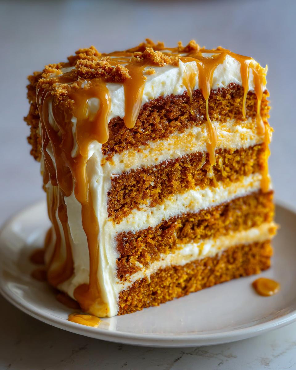 Dreamy Pumpkin Cake with Caramel Cream Cheese Frosting 8 Pumpkin Cake with Caramel Cream Cheese Frosting - detail 3