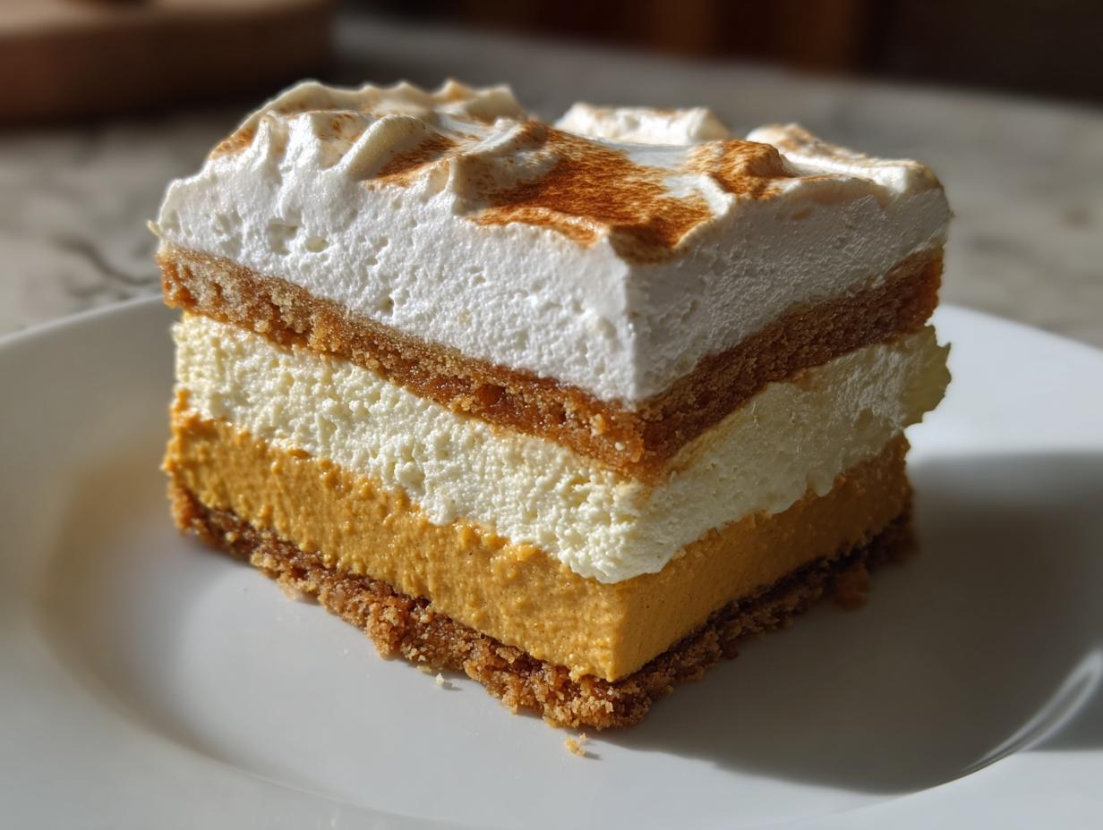 Pumpkin Cheesecake Lasagna