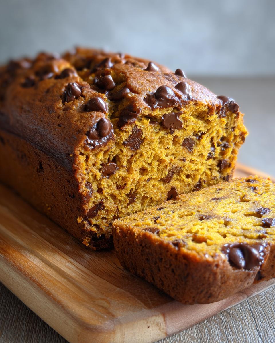 Pumpkin Chocolate Chip Bread - detail 1