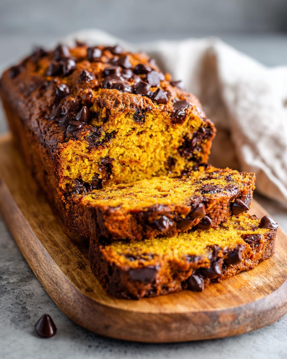 Pumpkin Chocolate Chip Bread - detail 2