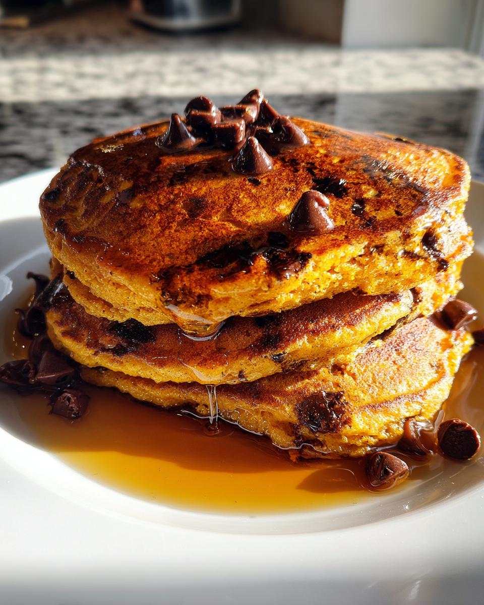 Pumpkin Chocolate Chip Pancakes - detail 1