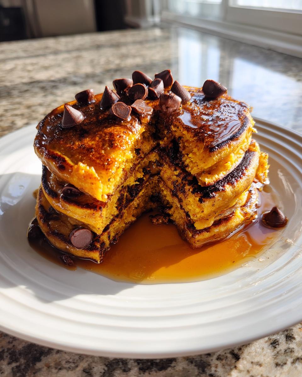 Pumpkin Chocolate Chip Pancakes - detail 4