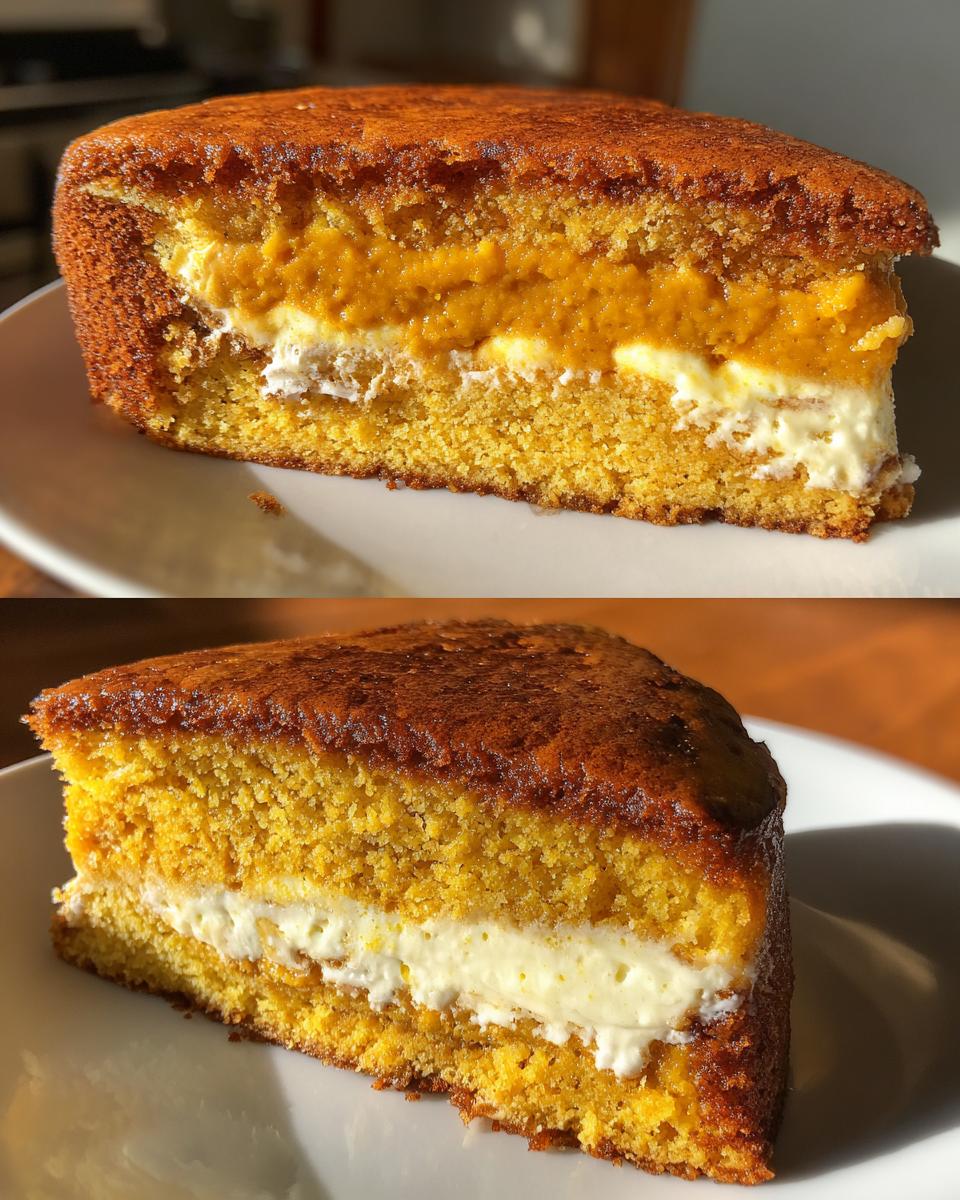 3-Layer Pumpkin Magic Cake: Pure Autumn Sorcery in Every Bite 6 Pumpkin Magic Cake - detail 1