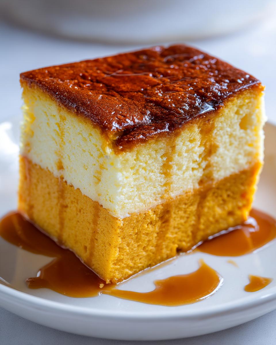 Pumpkin Magic Custard Cake: 3 Layers of Heaven in Every Bite! 6 Pumpkin Magic Custard Cake Recipe - detail 1