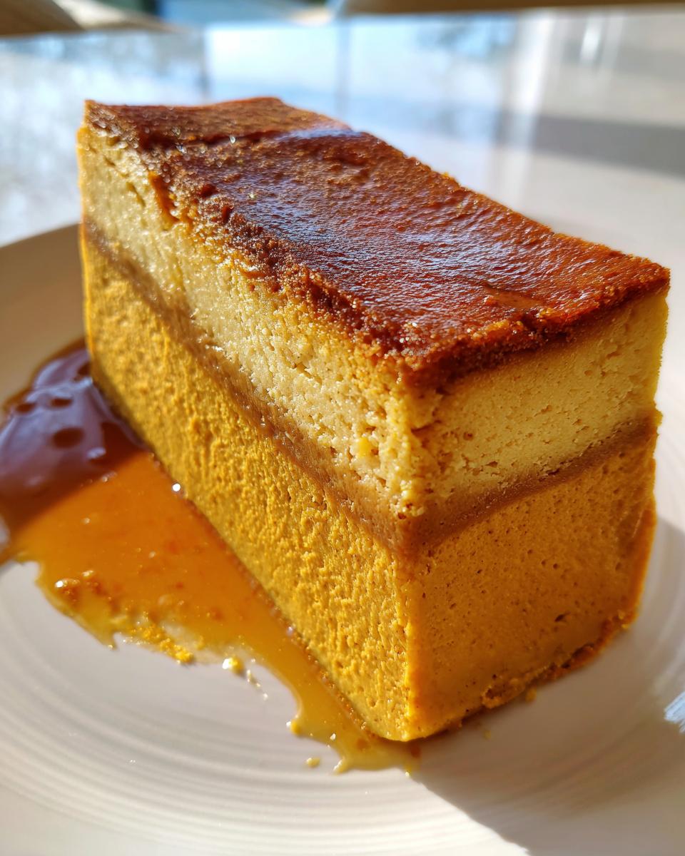 Pumpkin Magic Custard Cake: 3 Layers of Heaven in Every Bite! 9 Pumpkin Magic Custard Cake Recipe - detail 4