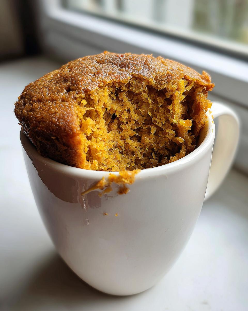 Pumpkin Mug Cake - detail 2