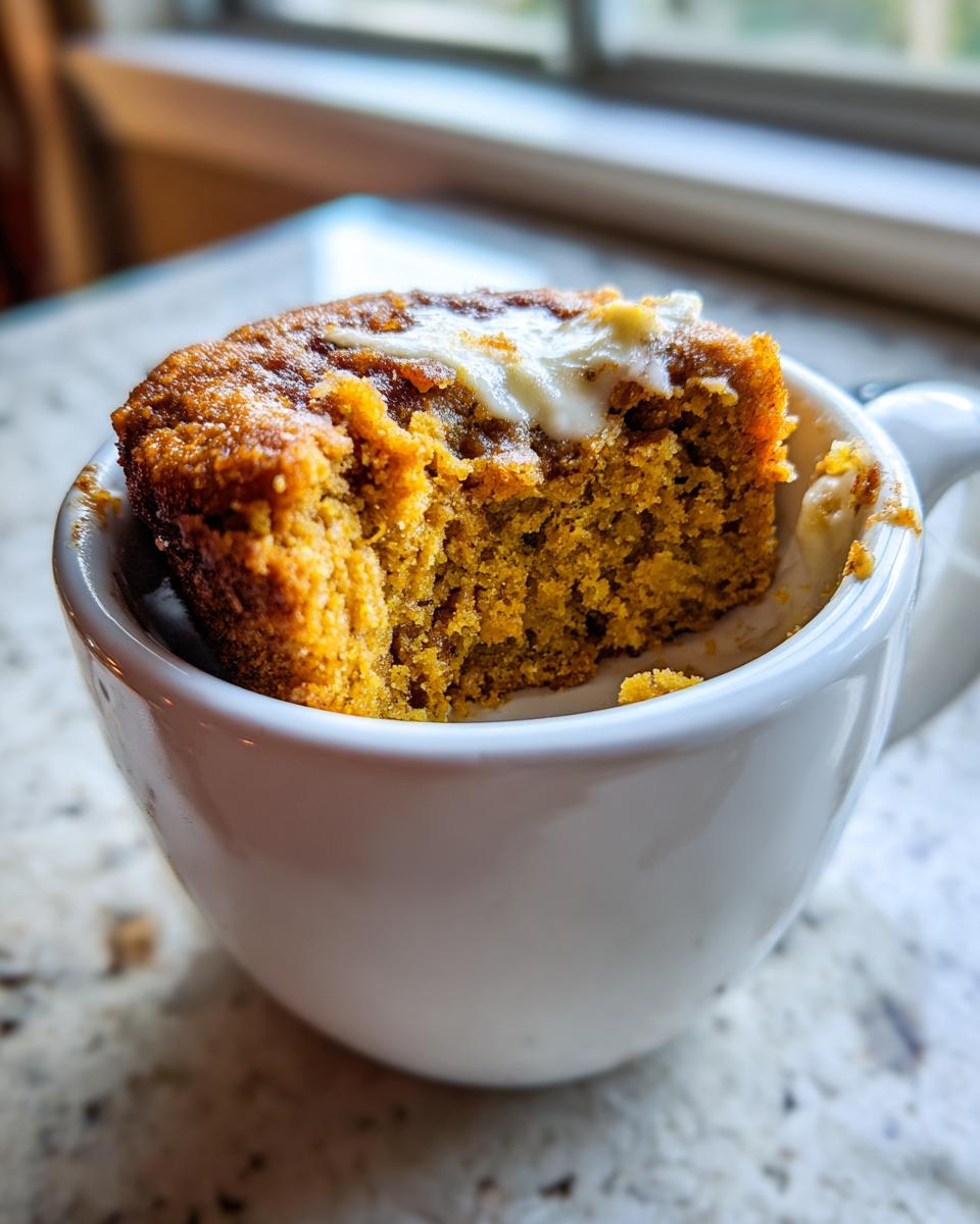 Pumpkin Mug Cake - detail 3