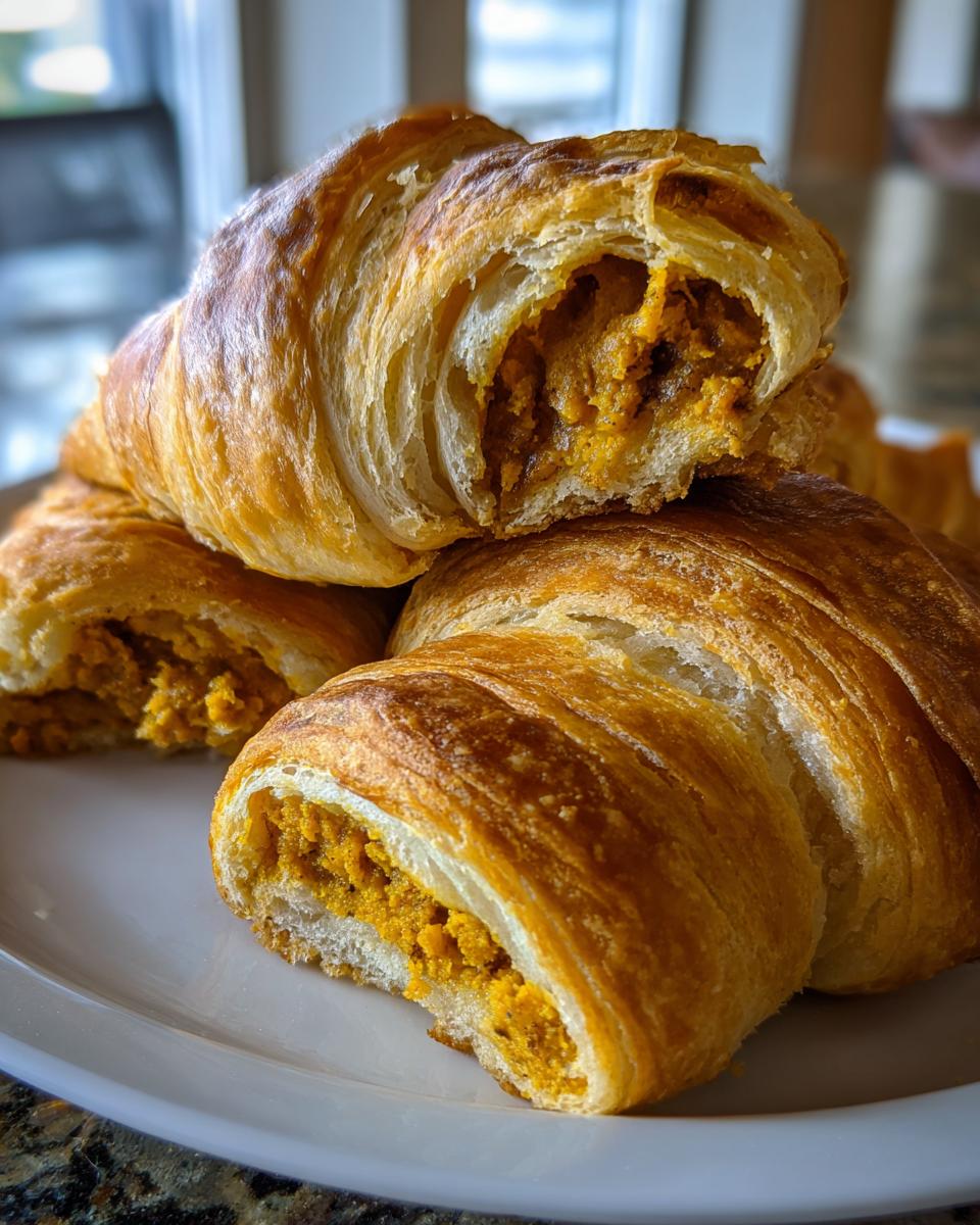 Pumpkin Pie Crescent Rolls - detail 2