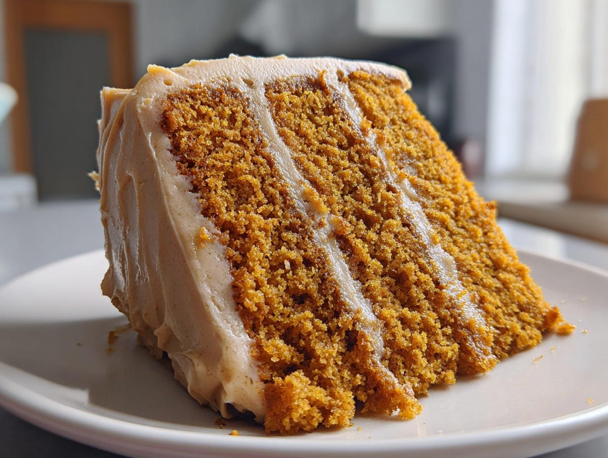Pumpkin Spice Cake with Brown Butter Frosting
