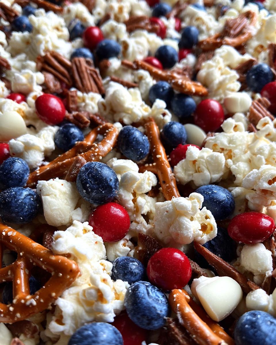 15-Minute Red White and Blue Snack Mix Your Guests Will Devour 8 Red, White, and Blue Snack Mix - detail 3
