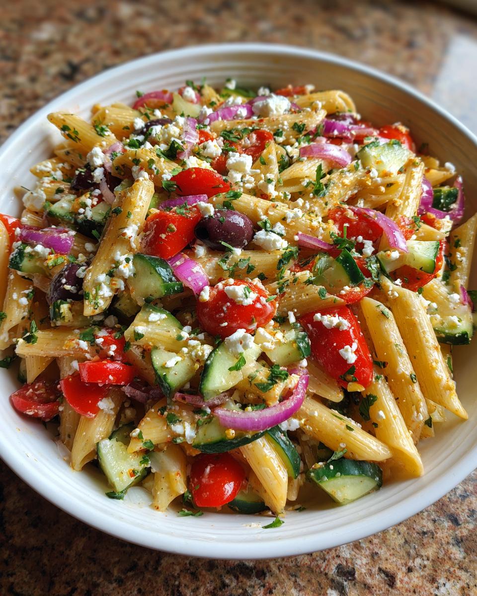 25-Minute Refreshing Mediterranean Pasta Salad Bliss 6 Refreshing Mediterranean Pasta Salad - detail 1