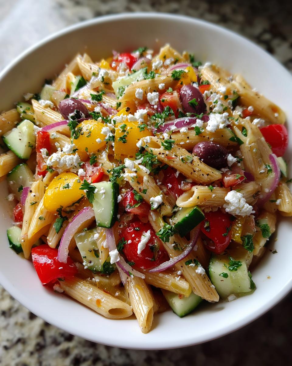 25-Minute Refreshing Mediterranean Pasta Salad Bliss 7 Refreshing Mediterranean Pasta Salad - detail 2