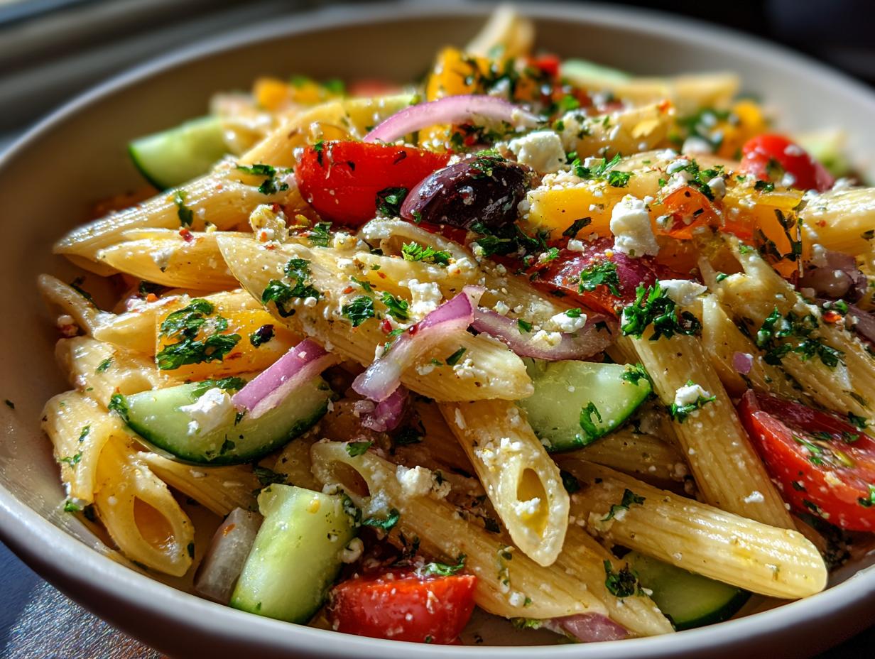 Refreshing Mediterranean Pasta Salad
