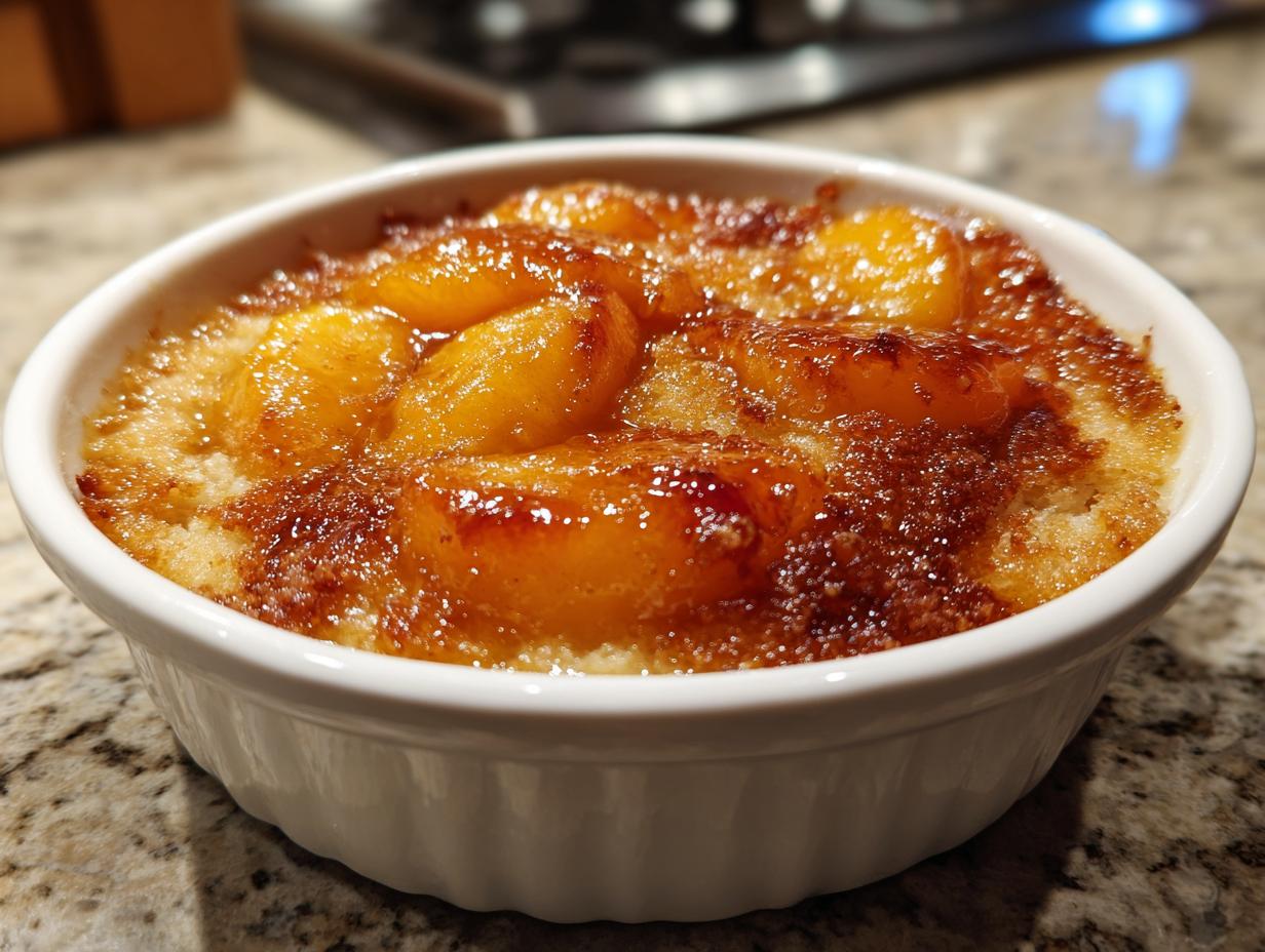 Rice Cooker Peach Cobbler
