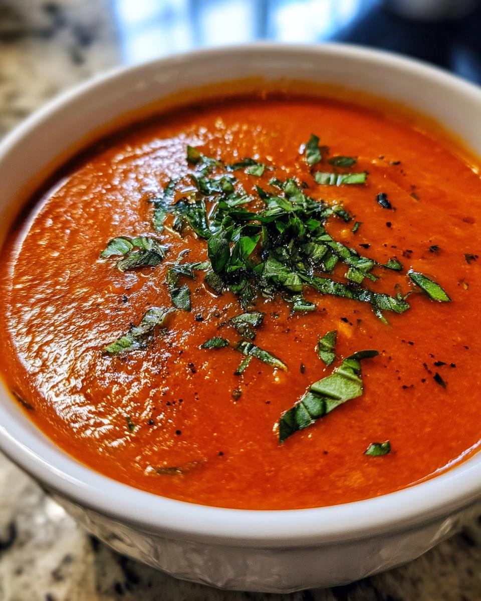 Roasted Tomato Basil Soup - detail 1