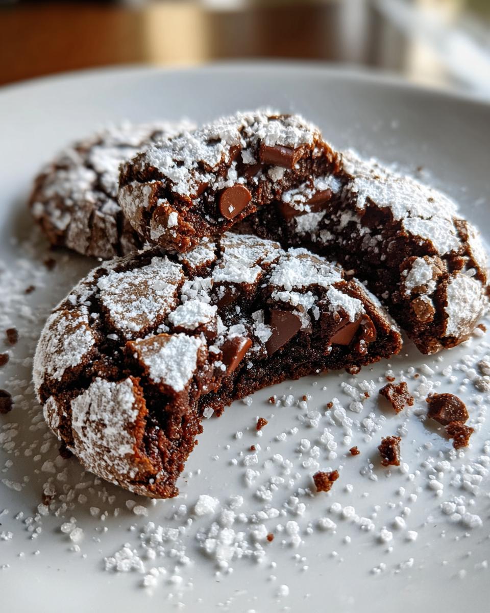 Unbelievably Delicious Salted Brownie Crinkle Cookies You'll Crave 4 Salted Brownie Crinkle Cookies - detail 1