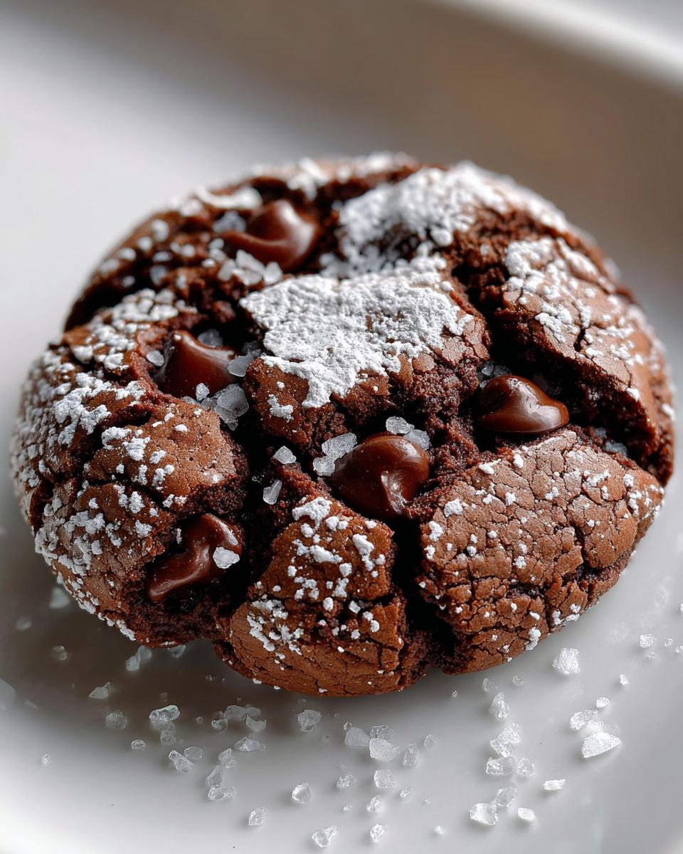 Unbelievably Delicious Salted Brownie Crinkle Cookies You'll Crave 5 Salted Brownie Crinkle Cookies - detail 2